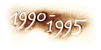 Jahreszahlen 1990 bis 1995 im Lebenslauf