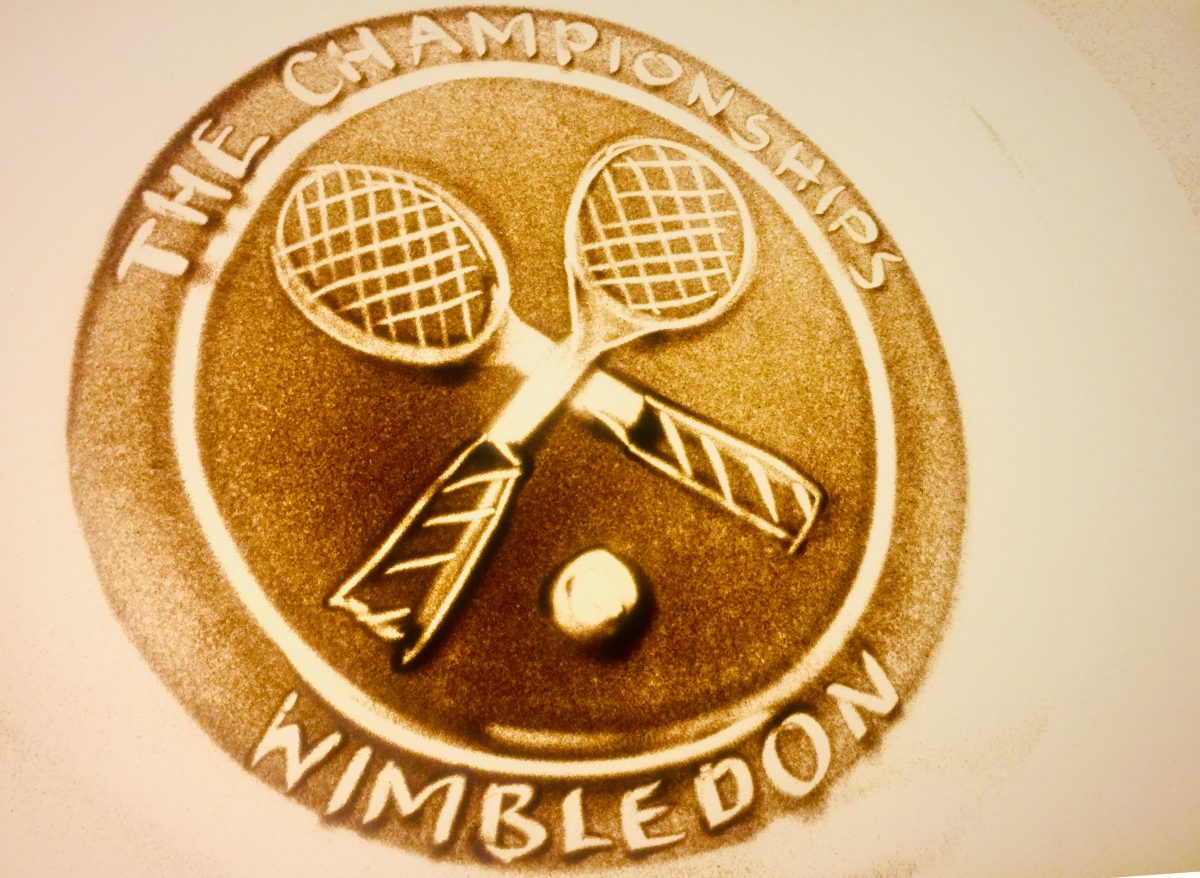 Wimbledon Sandmalerei