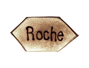 Roche Logo in Sand gemalt - Version 1