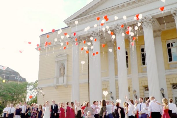 Luftballons auf Hochzeit