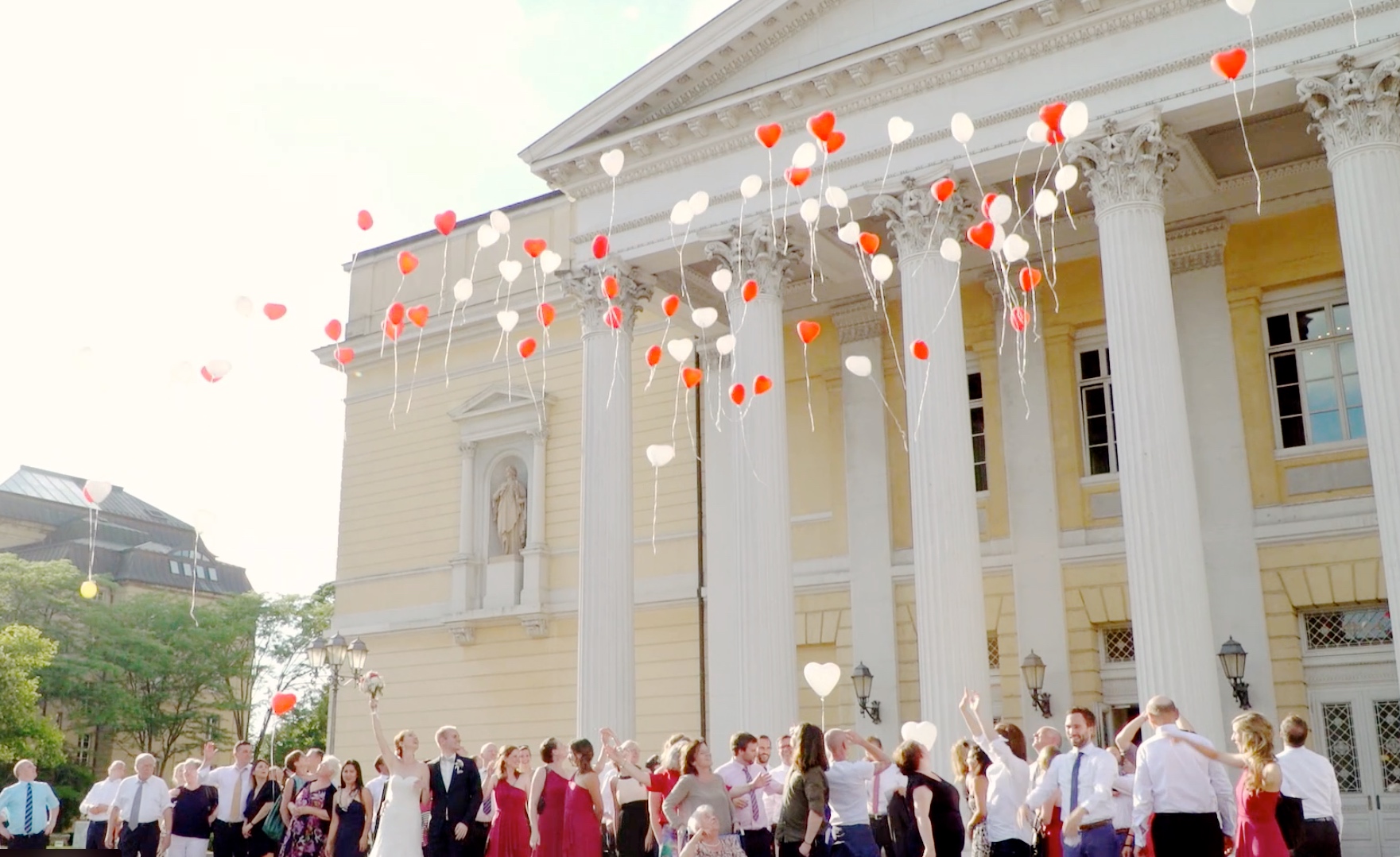 Luftballons auf Hochzeit